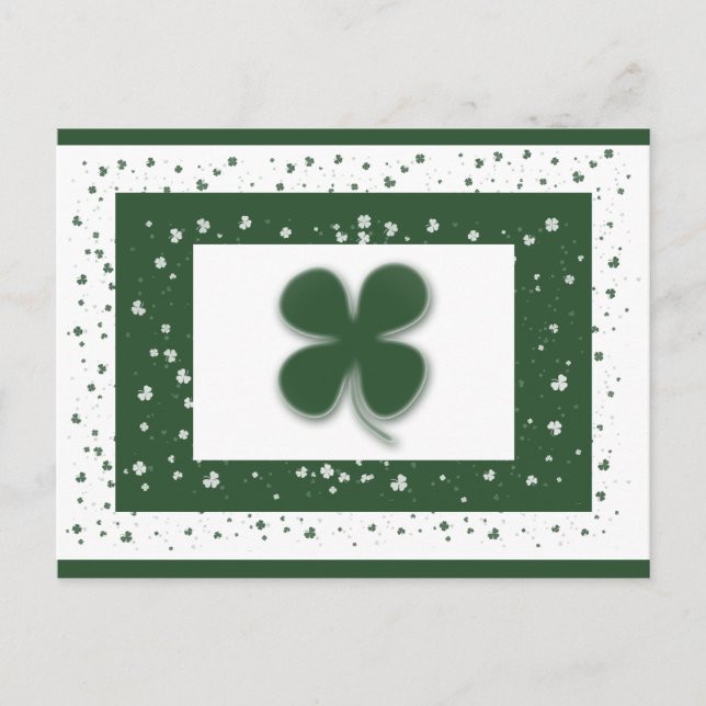 Postales irlandesas de shamrock (Anverso)