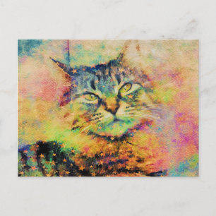 Postales Kitty de color