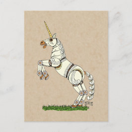 Postales mecánicas de unicornio