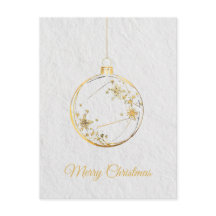 Postales minimalistas de Navidades de lujo