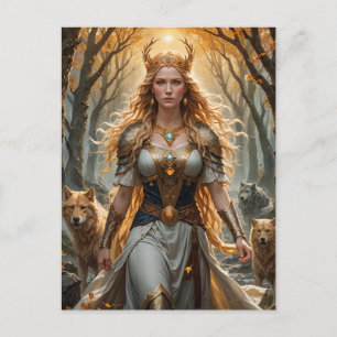 Postales místicas de Freyja Norse Goddescard - Nor