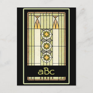 Postales monogramables Art Deco