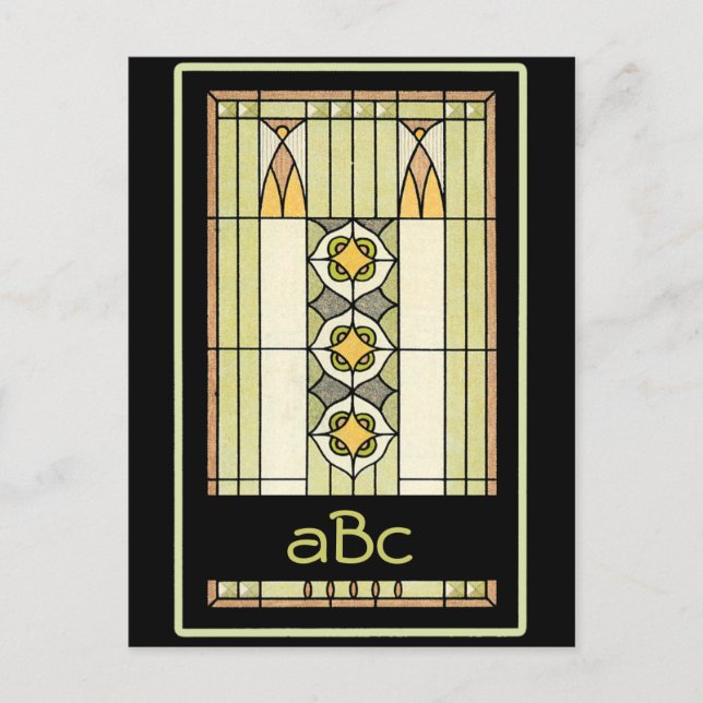 Postales monogramables Art Deco (Anverso)
