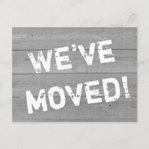 Postales móviles apenadas del panel de madera de