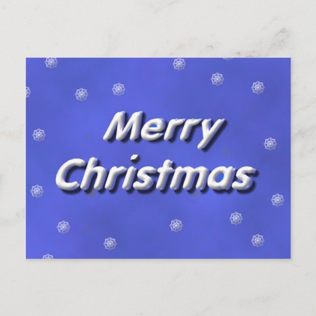 Postales navideñas 3D Snowley Merry (Anverso)