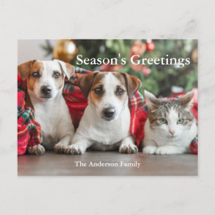 Postales navideñas de felicitaciones de temporada