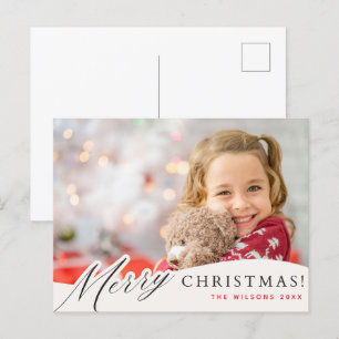 Postales navideñas de Feliz Navidad con foto Perso