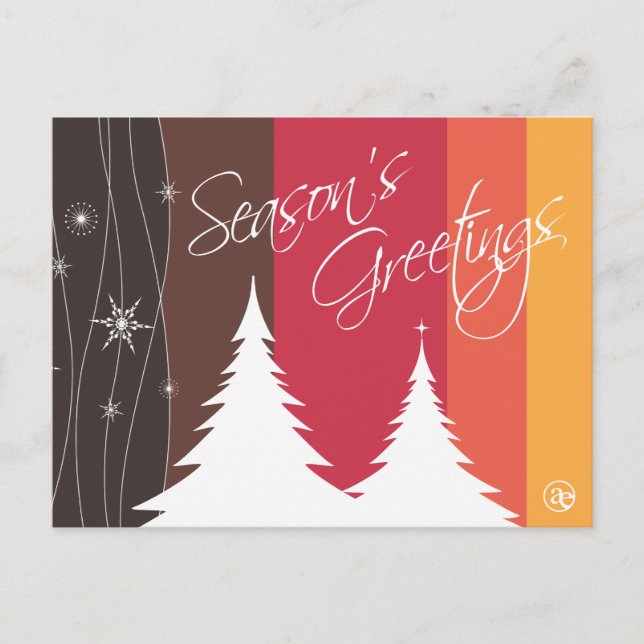 Postales navideñas de saludos de temporada (Anverso)