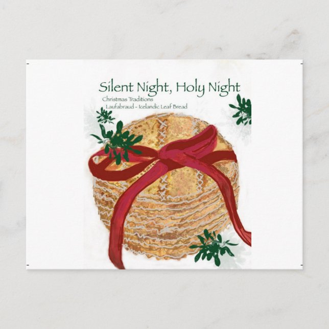 Postales navideñas de tradiciones dulces nocturnas (Anverso)