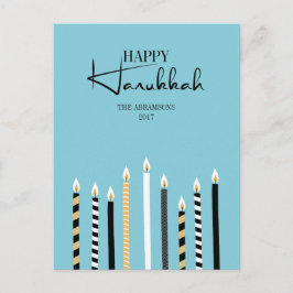 Postales navideñas felices de Hanukkah