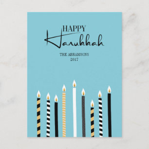 Postales navideñas felices de Hanukkah