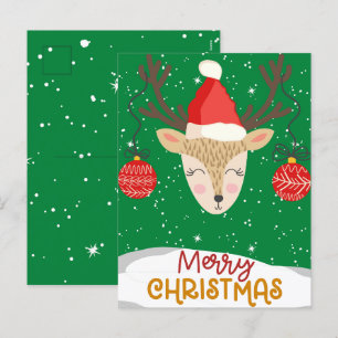 Postales navideñas navideñas felices para renos