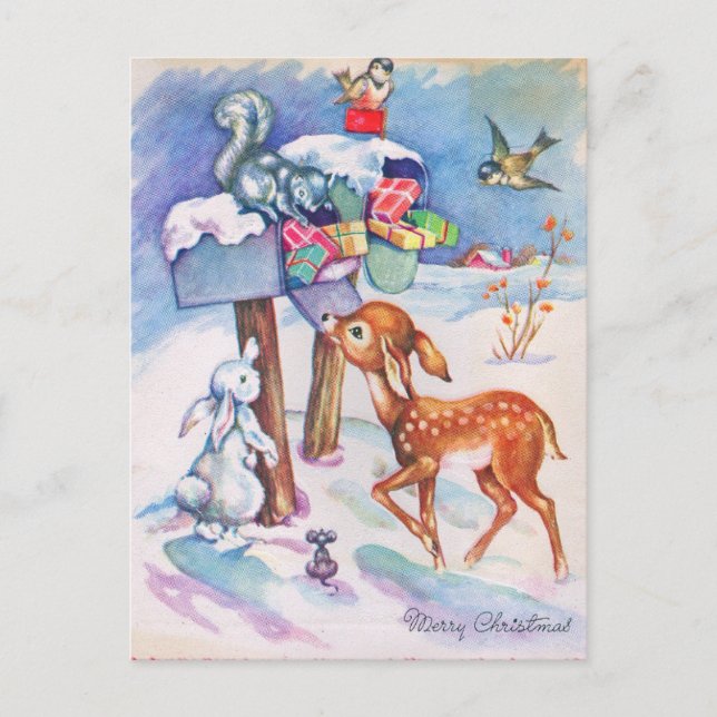 Postales navideñas vintage (Anverso)