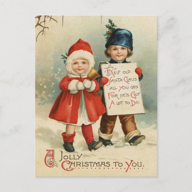 Postales navideñas vintage (Anverso)
