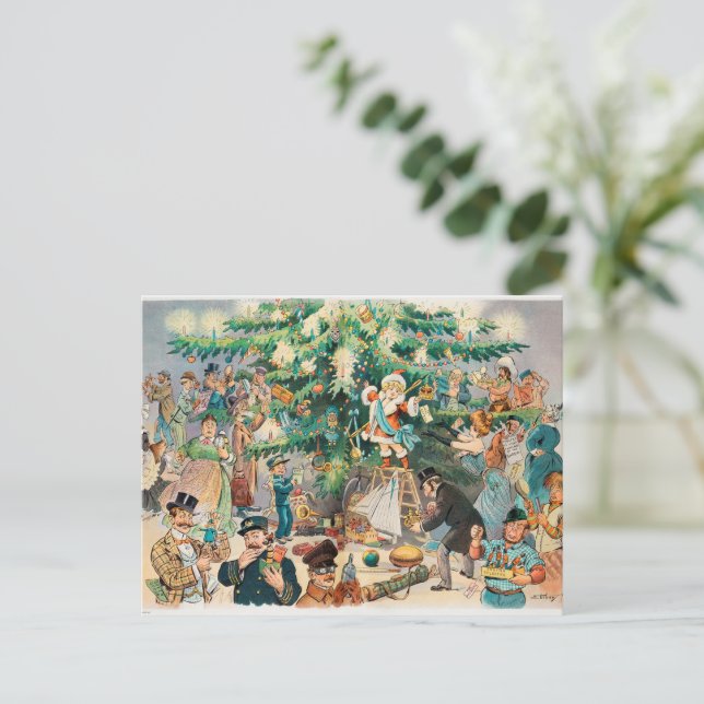 Postales navideñas vintage (Anverso de pie)