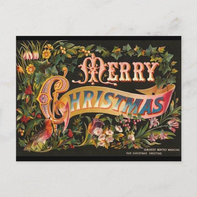 Postales navideñas vintage (Anverso)