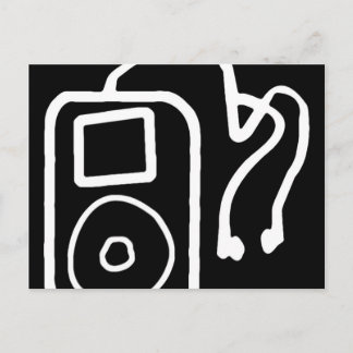 Postales negras para iPod dibujadas