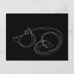 Postales negras para Oneliner Cat