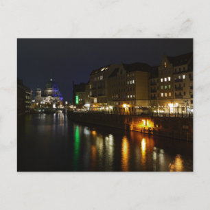 Postales nocturnas de Alemania de Berlín Spree Nac