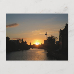 Postales nocturnas de Berlín Alemania Fernsehturm