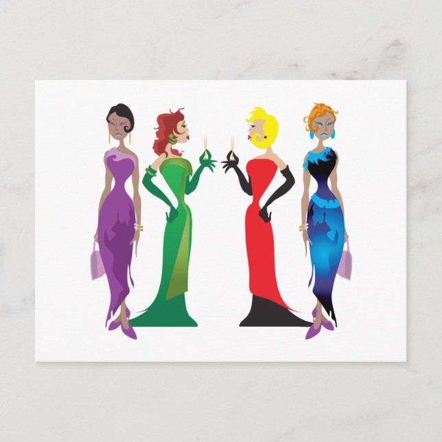 Postales nocturnas de damas (Anverso)