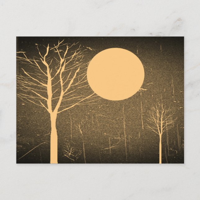 Postales nocturnas de la Moon de Vintage (Anverso)