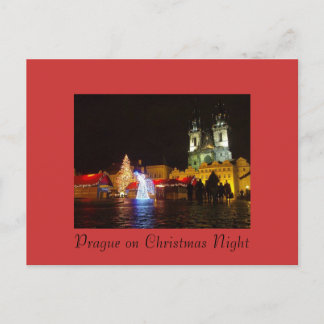 Postales nocturnas de Navidades de Praga