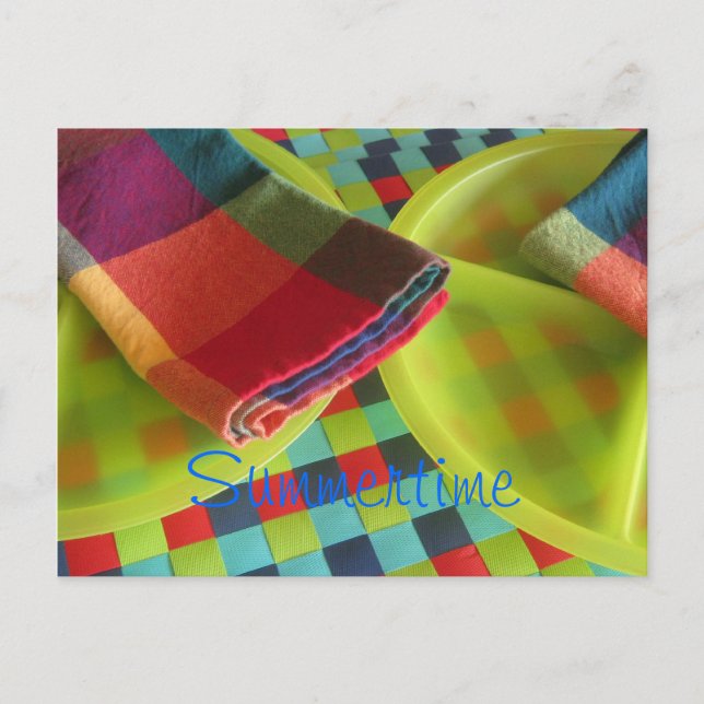 Postales o invitaciones luminosas y coloridas en v (Anverso)