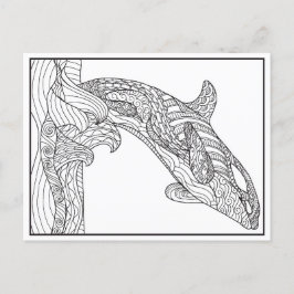 Postales Orca en blanco y negro