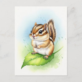 Postales para animales salvajes y niños de Chipmun