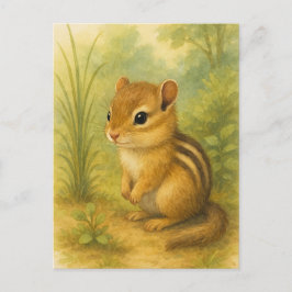 Postales para animales salvajes y niños de Chipmun