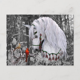 Postales para caballos y cardenales navidades