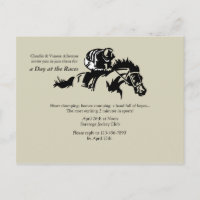 Postales para caballos y jockey