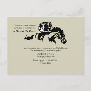 Postales para caballos y jockey