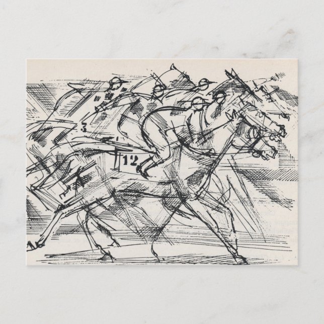Postales para carreras de caballos (Anverso)