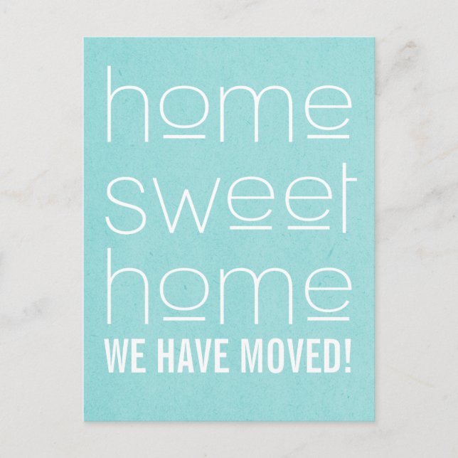 Postales para casa moderna Aqua (Anverso)