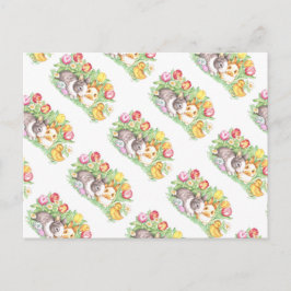 Postales para conejito de Pascua de primavera