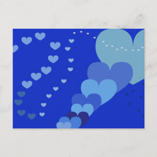 Postales para corazón azul