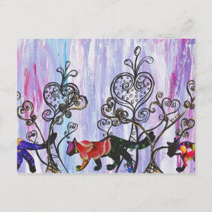 Postales para corazones y gatos