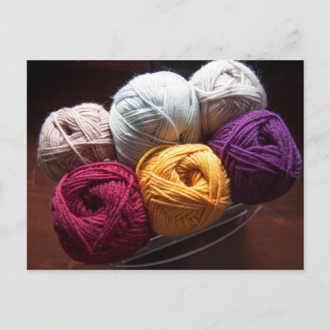 Postales para crochet de punto de lana de yartán l (Anverso)