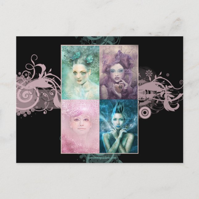 Postales para damas pintadas (Anverso)