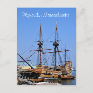 Postales para el buque Mayflower de Plymouth Massa