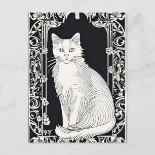 Postales para gato estilo Beardsley