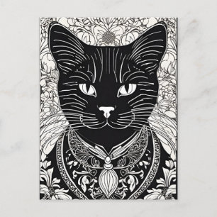 Postales para gato estilo Beardsley