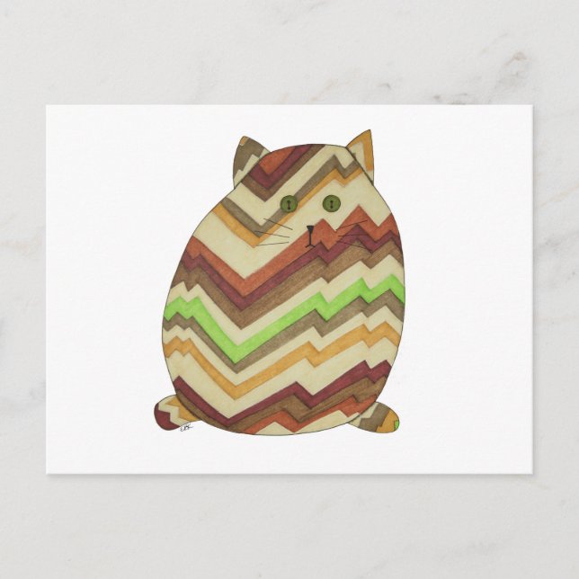 Postales para gato grasas (Anverso)