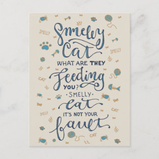 Postales para gato maloliente