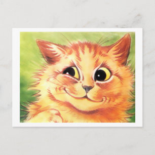 Postales para gato sonrientes de Louis Wain