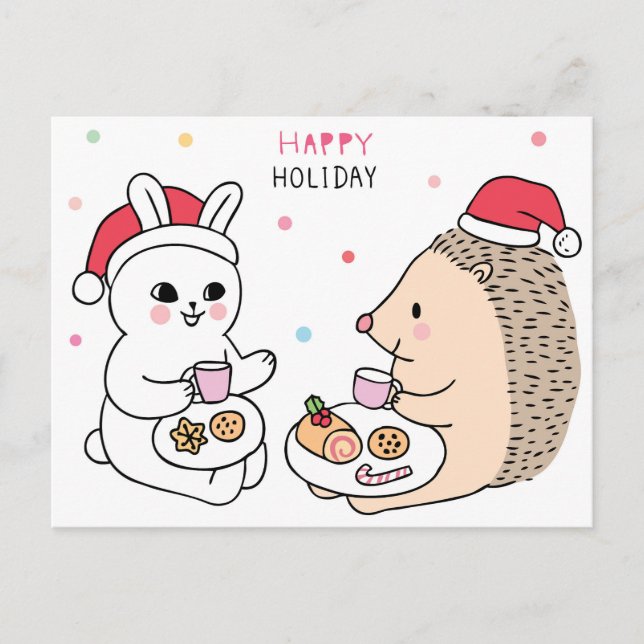 Postales para gatos de navidades (Anverso)