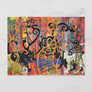 Postales para gatos de orquídea