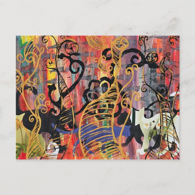 Postales para gatos de orquídea (Anverso)